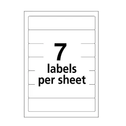 Labels|Avery Easy Peel Laser/Inkjet File Folder Labels, 2/3