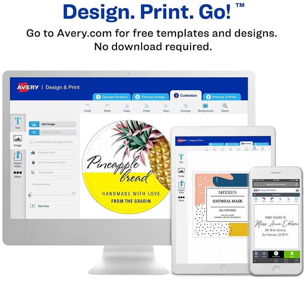 Labels|Avery Easy Peel Laser/Inkjet Round Labels, 3/4" Diameter, White, 80 Labels/Sheet, 10 Sheets/Pack, 800 Labels/Pack (4221)