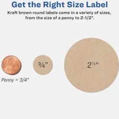 Labels|Avery Easy Peel Laser/Inkjet Round Labels, 2 1/2