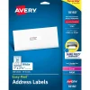 Outlet Avery Easy Peel Laser/Inkjet Address Labels, 1" x 2-5/8", White, 300 Labels/Pack (18660)