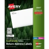 New Avery EcoFriendly Laser/Inkjet Return Address Labels, 1/2" x 1-3/4", White, 8,000 Labels/Pack (48467)
