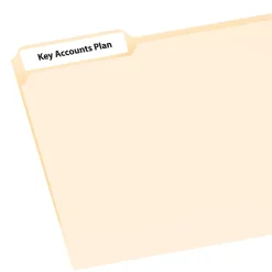 Labels|Avery EcoFriendly Laser/Inkjet File Folder Labels, 2/3" x 3-7/16", White, 1,500 Labels/Box (45366)