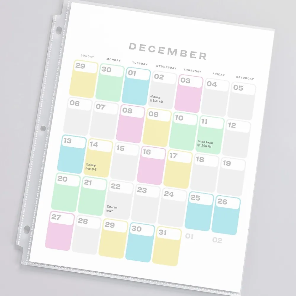 Sheet Protectors|Avery Economy Sheet Protectors, 8-1/2" x 11", Clear, Acid-Free, 100/Box (75091)