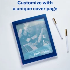 Pocket Folders|Avery Flexi-View 6-Pocket Presentation Folder, Navy Blue (47696)