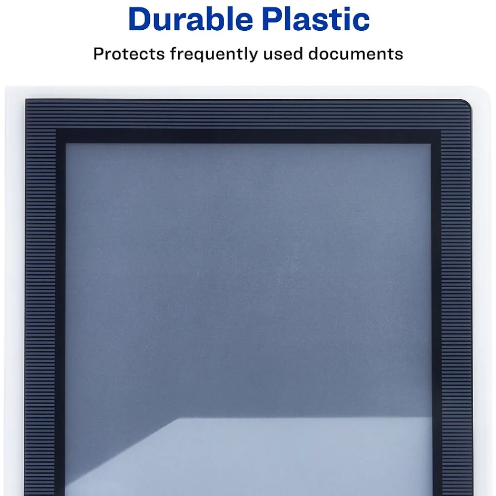 Pocket Folders|Avery Flexi-View 2-Pocket Presentation Folders, Black, 2/Pack (47847)