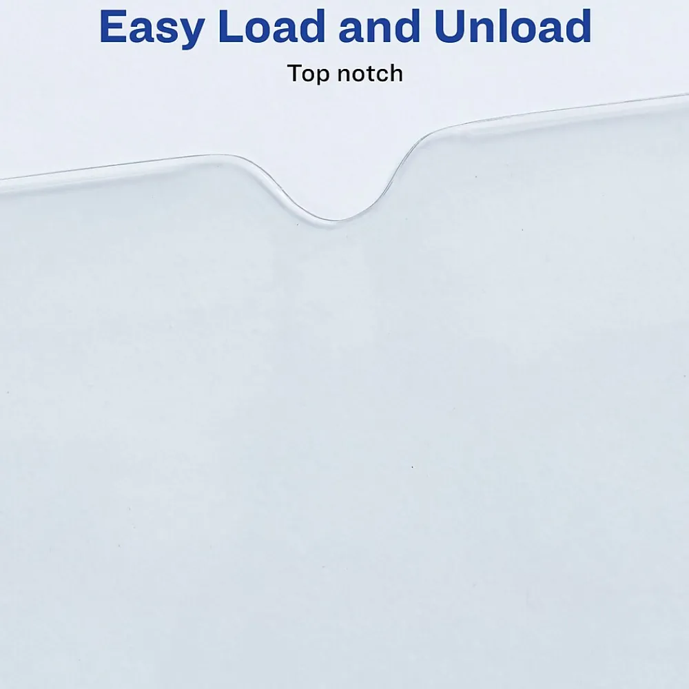 Sheet Protectors|Avery Heavyweight Sheet Protectors, 9" x 12", Clear, 10/Pack (74804)