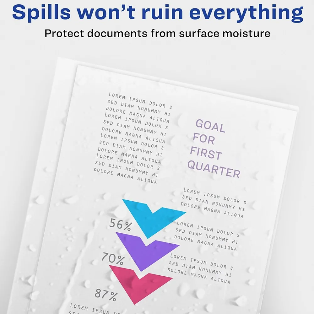 Sheet Protectors|Avery Heavyweight Sheet Protectors, 8.5" x 11", Clear, 12/Pack (72611)