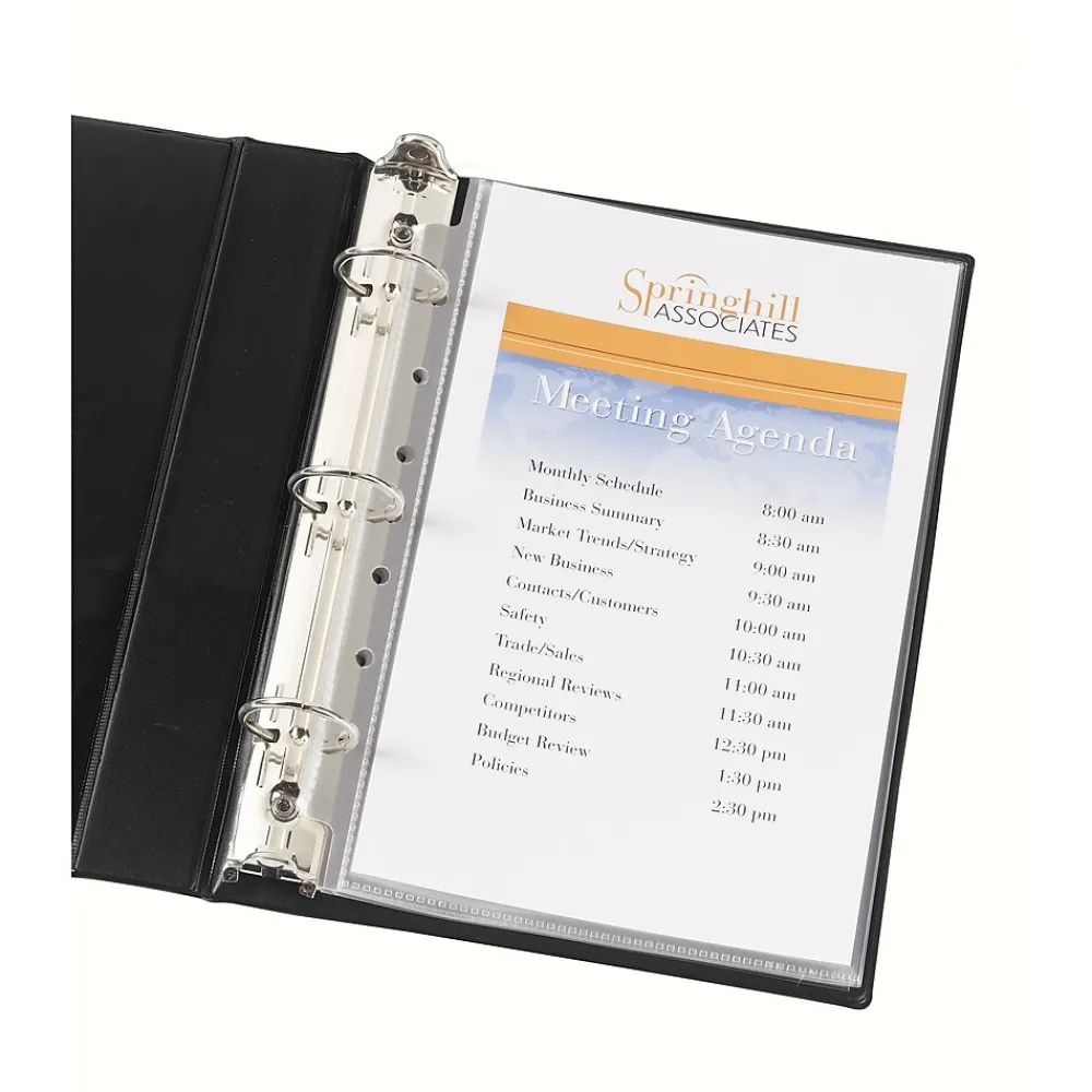 Sheet Protectors|Avery Heavyweight Sheet Protectors, 5.5" x 8.5", Diamond Clear, 15/Pack (77007)