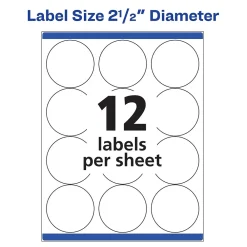 New Avery High Visibility Laser Shipping Labels, 2.5