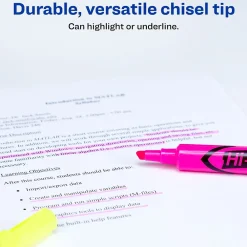 Highlighters|Avery Hi-Liter Desk Style Highlighters, Chisel Tip, Assorted, 24/Pack (98189)