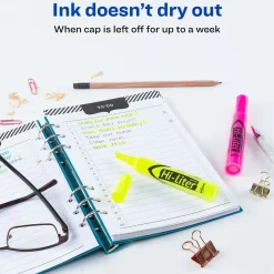 Highlighters|Avery Hi-Liter Desk Style Highlighters, Chisel Tip, Assorted, 24/Pack (98189)