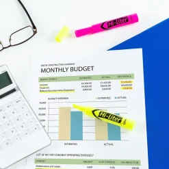 Highlighters|Avery Hi-Liter Desk Style Highlighters, Chisel Tip, Assorted, 24/Pack (98189)