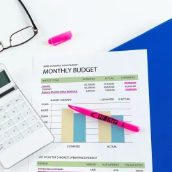 Highlighters|HI-LITER Avery Stick Highlighters, Chisel, Pink, Dozen (23592)