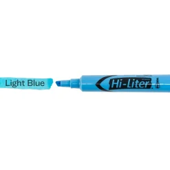 Highlighters|HI-LITER Avery Tank Highlighters, Chisel Tip, Blue, Dozen (07746)