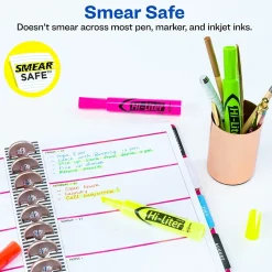 Highlighters|HI-LITER Avery Tank Highlighters, Chisel, Assorted, 4/Pack (24063)