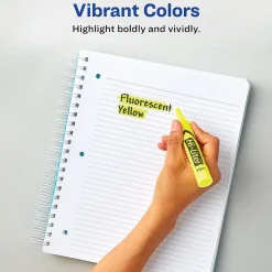 Highlighters|HI-LITER Avery Tank Highlighters, Chisel, Assorted, 4/Pack (24063)