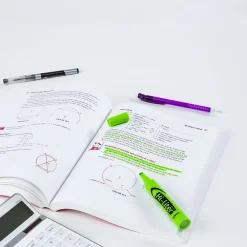 Highlighters|Avery Hi-Liter Tank Highlighters, Chisel, Green, Dozen (24020)