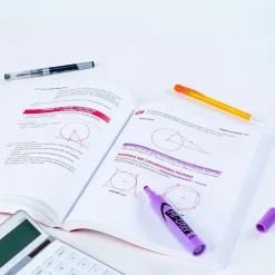 Highlighters|Avery Hi-Liter Tank Highlighter, Chisel Tip, Purple, Dozen (24060)