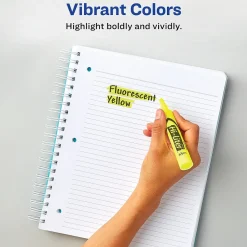 Highlighters|Avery Hi-Liter Tank Highlighter, Chisel Tip, Assorted, 24/Pack (29862)