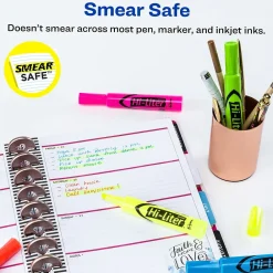 Highlighters|Avery HI-LITER The Original Tank Highlighters, Chisel, Assorted Fluorescent, 12/Set (98034)