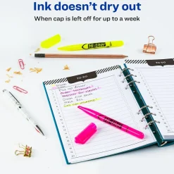 Highlighters|Avery Hi-Liter The Original Pen-Style Stick Highlighters, Chisel, Assorted, 24/Pack (29861)