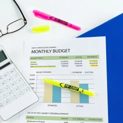 Highlighters|Avery Hi-Liter The Original Pen-Style Stick Highlighters, Chisel, Assorted, 24/Pack (29861)