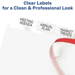 Dividers|Avery Index Maker Big Tab Paper Dividers with Print & Apply Label Sheets, 8 Tabs, White (11491)