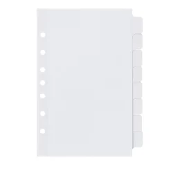 Dividers|Avery Index Maker Mini Paper Dividers with Print & Apply Label Sheets, 8 Tabs, White (11427)