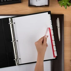 Dividers|Avery Index Maker Paper Dividers with Print & Apply Label Sheets, 8 Tabs, White (11417)