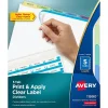 Dividers|Avery Index Maker Paper Dividers with Print & Apply Label Sheets, 5 Tabs, Pastel, 5 Sets/Pack (11990)