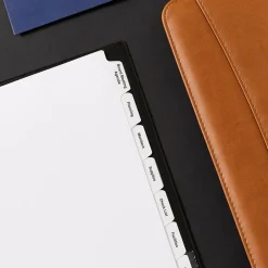 Dividers|Avery Index Maker Print & Apply Label Paper Dividers for Copiers, 8 Tabs, White, 5 Sets/Pack (11422)