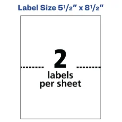 New Avery Inkjet Shipping Labels, 5-1/2