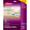Online Avery Inkjet Shipping Labels, 8 1/2" x 11", Matte Clear, 25 Labels/Pack (8665)