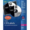 Labels|Avery Laser Media Labels, White Matte, 40 Disc and 80 Spine Labels/Pack (5692)