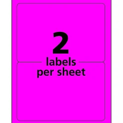 New Avery Laser Shipping Labels, 5 1/2
