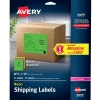 Best Avery Laser Shipping Labels, 8-1/2" x 11", Assorted Neon, 15 Labels/Pack (5975)