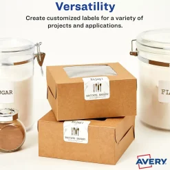 Labels|Avery Laser/Inkjet Media Labels, 2-3/4" x 2-3/4", White, 9 Labels/Sheet, 70 Sheets/Box (5196)