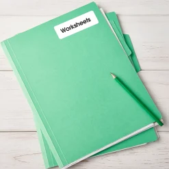 Labels|Avery Laser/Inkjet Multipurpose Labels, 1" x 3", White, 250 Labels/Pack (5436)