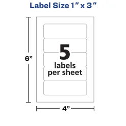Labels|Avery Laser/Inkjet Multipurpose Labels, 1