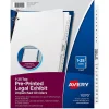 Dividers|Avery Legal Exhibit Numeric Dividers, 26-Tab, Clear (11370)