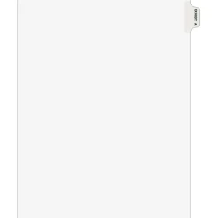 Dividers|Avery Legal Pre-Printed Paper Dividers, Side Tab EXHIBIT A Tab, White, Style, Letter Size, 25/Pack (01371)