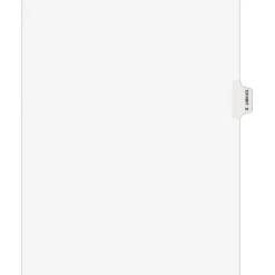 Dividers|Avery Legal Pre-Printed Paper Dividers, Side Tab EXHIBIT D Tab, White, Style, Letter Size, 25/Pack (01374)