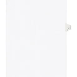 Dividers|Avery Legal Pre-Printed Paper Dividers, Side Tab #9, White, Style, Letter Size, 25/Pack (11919)