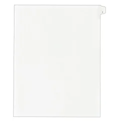 Dividers|Avery Legal Pre-Printed Paper Dividers, Side Tab #1, White, Allstate Style, Letter Size, 25/Pack (82199)