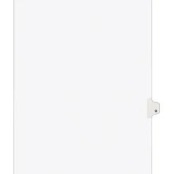 Dividers|Avery Legal Pre-Printed Paper Dividers, Side Tab Q, White, Style, Letter Size, 25/Pack (01417)