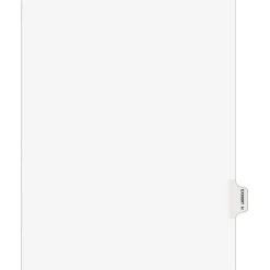 Dividers|Avery Legal Pre-Printed Paper Dividers, Side Tab EXHIBIT H, White, Style, Letter Size, 25/Pack (01378)