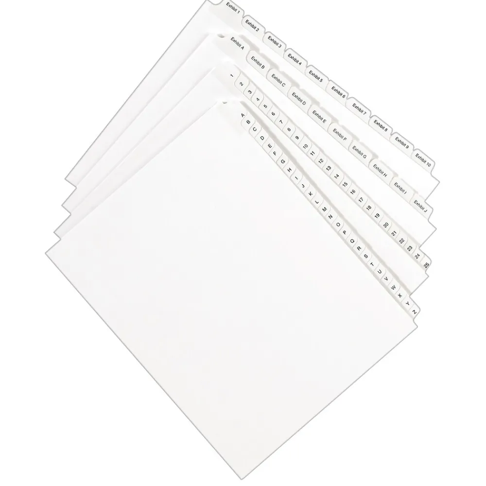Dividers|Avery Legal Pre-Printed Paper Divider Collated Set, A-Z Tabs, White, Allstate Style, Letter Size (01700)