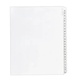 Dividers|Avery Legal Pre-Printed Paper Divider Collated Set, 51-75 Tabs, White, Allstate Style, Letter Size (01703)