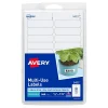 Labels|Avery Multi-Use Laser/Inkjet Identification & Color Coding Label, 1 3/4" x 1 3/4", White, 840 Labels/Pack (5422)