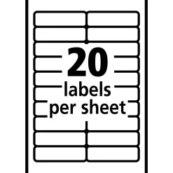 Labels|Avery Multi-Use Laser/Inkjet Identification & Color Coding Label, 1 3/4